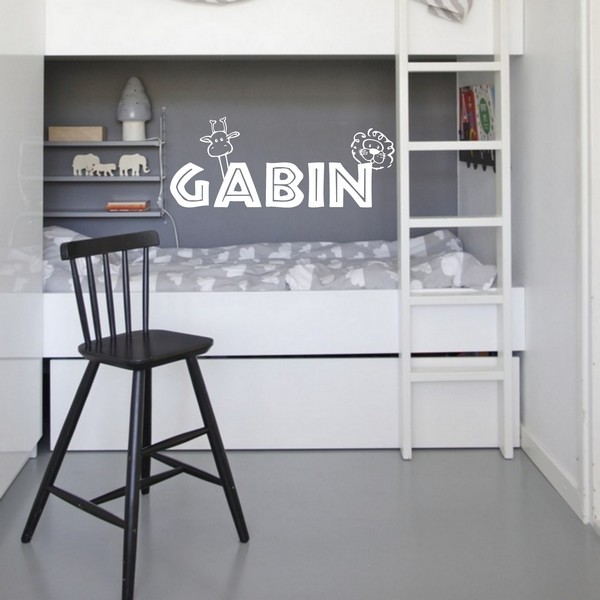 Exemple de stickers muraux: Gabin Savane